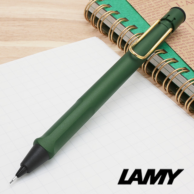 LAMY（ラミー）限定品 ペンシル サファリ フィールドグリーン ゴールドクリップ 0.5mm L1YCH