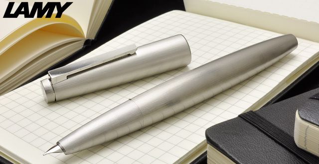 ラミー2000 LAMY2000 プレミエステンレス　万年筆　ペンシル　セットペンの機能材質ノック式吸入式