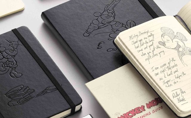 Moleskine モレスキン 限定品 ディズニー プレーンノートブック ラージサイズ 世界の筆記具ペンハウス