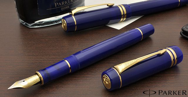 PARKER パーカー万年筆 デュオフォールド ラピスラズリGT センテニアル-