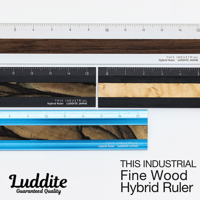 即日出荷OK】定規 Luddite ラダイト THIS INDUSTRIAL Fine Wood Hybrid Ruler 15cm |  世界の筆記具ペンハウス