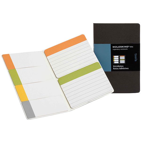 Moleskine モレスキン フォリオツール Pfptya02jp 付箋セット 1枚 セミカラー 世界の筆記具ペンハウス