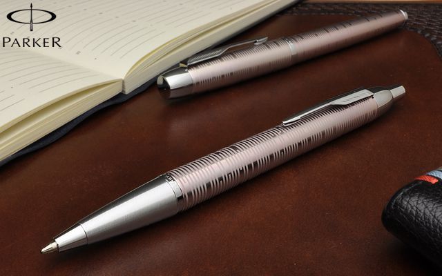 Parker パーカー ボールペン Im プレミアム ストライプ ピンクパールct 世界の筆記具ペンハウス