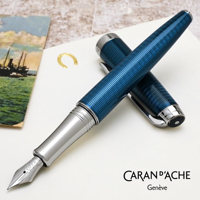CARAN d'ACHE お取り寄せ 万年筆 カランダッシュ CARAN d'ACHE レマン グランブルー 筆記用具