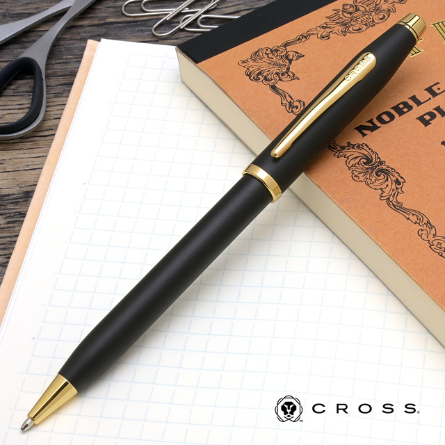 CROSS クロス 万年筆 筆記具 センチュリーII ブラックラッカーロジウム