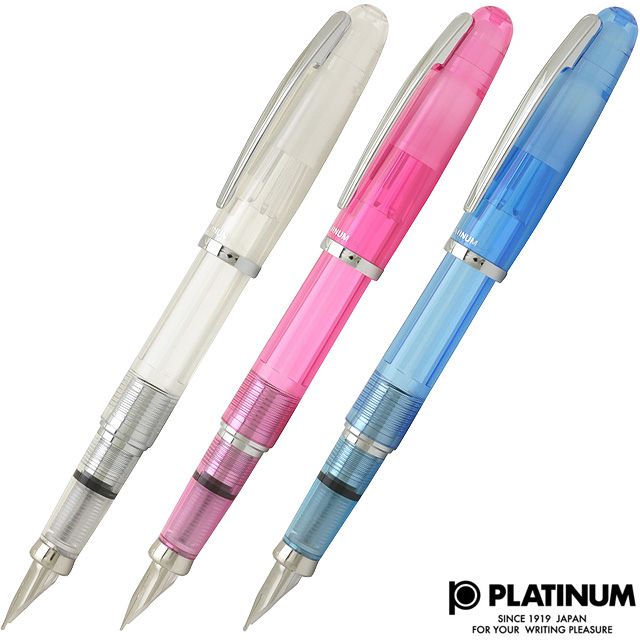 PLATINUM プラチナ万年筆 バランス 透明軸 万年筆 プラチナ