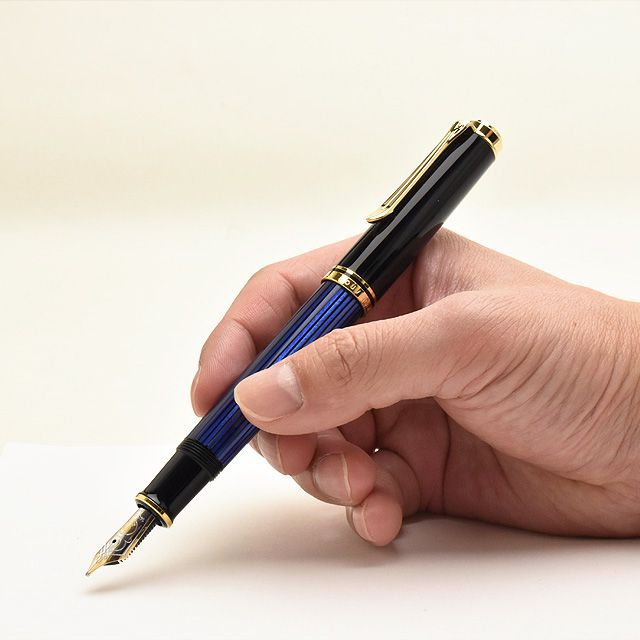 Pelikan 万年筆 ペリカン 万年筆 スーベレーン 600シリーズ ブルー縞 世界の筆記具ペンハウス