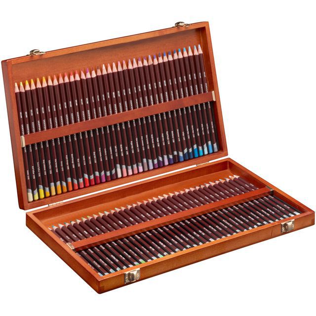 ショップ セブンワイダーウェント 色鉛筆 アーチスト カラーペンシル 120色セット ウッドボックスセット 32098