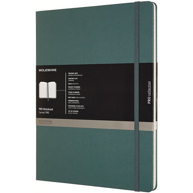 Moleskine モレスキン 手帳 Xxラージサイズ Proノートブック ハードカバー フォレストグリーン 世界の筆記具ペンハウス