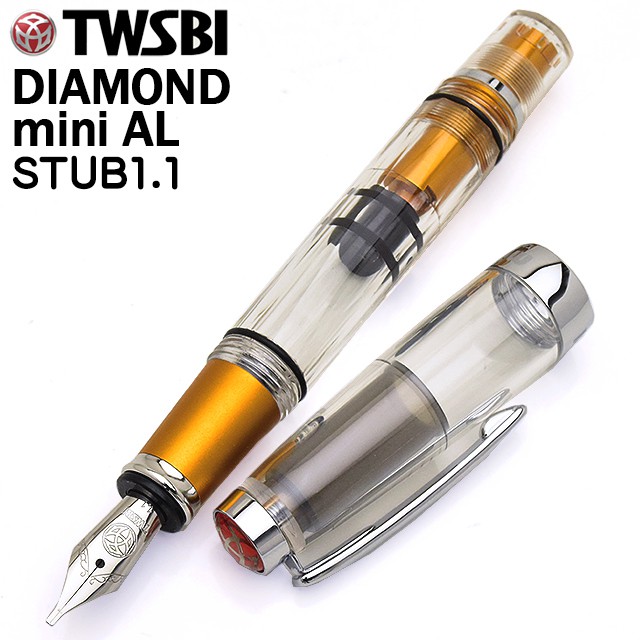 TWSBI ツイスビー 万年筆 ダイヤモンド mini AL ゴールド スタブ M7445240 | 世界の筆記具ペンハウス