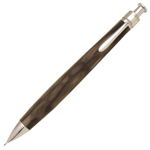 ペンシル楔新品未使用 工房楔 黒柿孔雀杢 グラッソ 多機能ペン ボールペン シャープペン