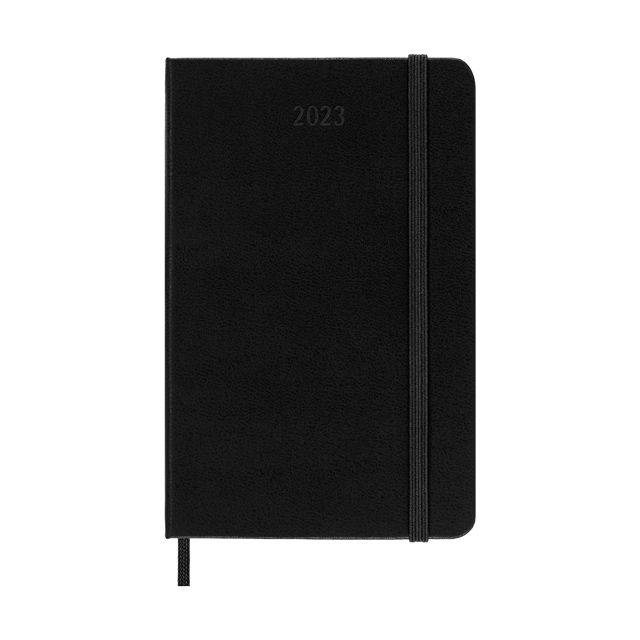 モレスキン手帳 MOLESKINE 2023年1月はじまり ホリゾンタルウィークリーダイアリー ハードカバー ポケットサイズ ブラック  DHB12WH2Y23 | 世界の筆記具ペンハウス