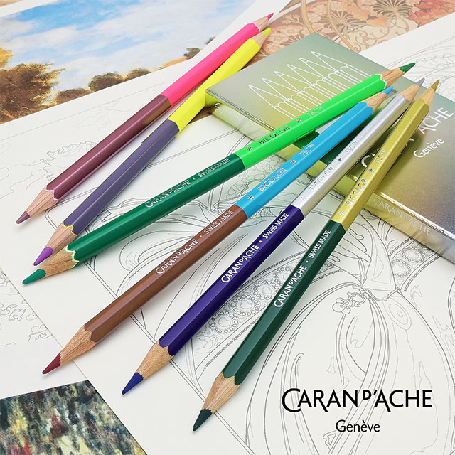 CARAN D'ACHE（カランダッシュ）限定エディション5  色鉛筆 クレーム・ユア・スタイル バイカラーセット 1284-506