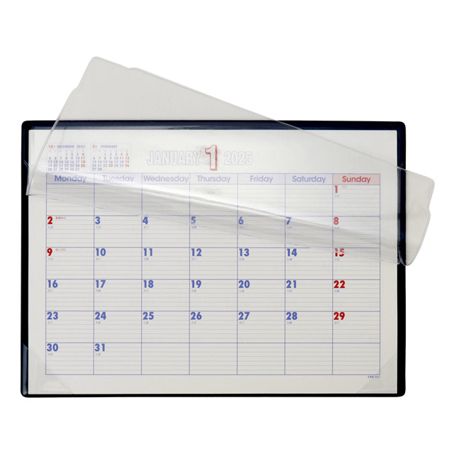 2025 カレンダー 遅し 壁掛け＆卓上 ライフ 月間予定表 壁掛兼用型 A4縦 A4B