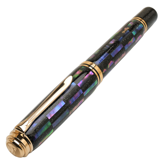 Pelikan（ペリカン）限定品 螺鈿万年筆 M1000 市松 漆黒 | 世界の筆記具ペンハウス