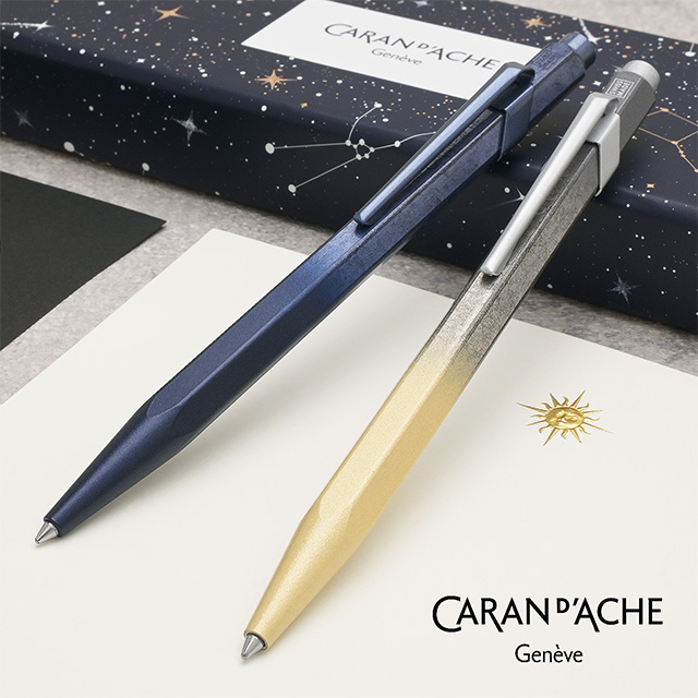 CARAN D'ACHE（カランダッシュ） 限定品 ボールペン コスミックブルー クリスマス2024 849