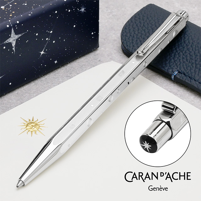 CARAN D'ACHE（カランダッシュ） 限定品 ボールペン コスミックブルー クリスマス2024 エクリドールセット CC0890-024