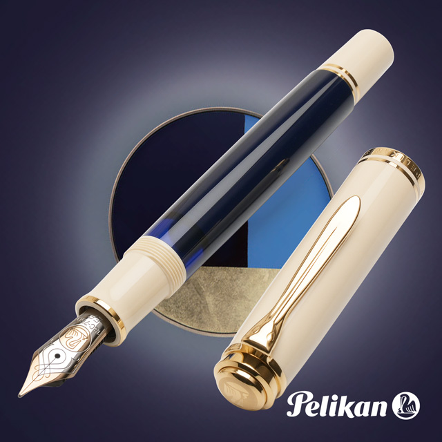 Pelikan（ペリカン）万年筆 特別生産品 スーベレーン M800 クリームブルー