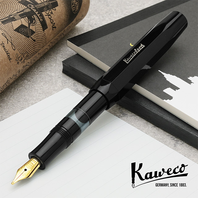 Kaweco（カヴェコ） 万年筆 クラシックスポーツ ピストンフィラー ブラック