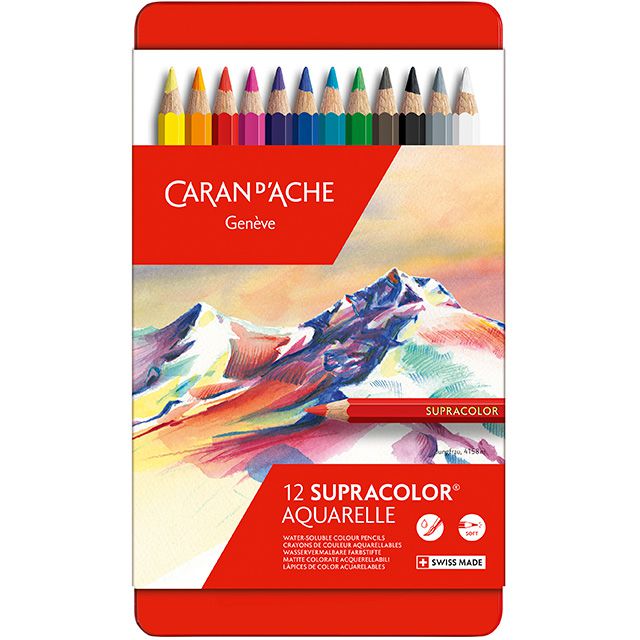 水彩色鉛筆CARAND'ACHE 色鉛筆80色 - 筆記具