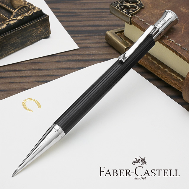 FABER-CASTELL（ファーバーカステル）ペンシル クラシックコレクション エボニー（黒檀） プラチナコーティング 0.7mm 135531