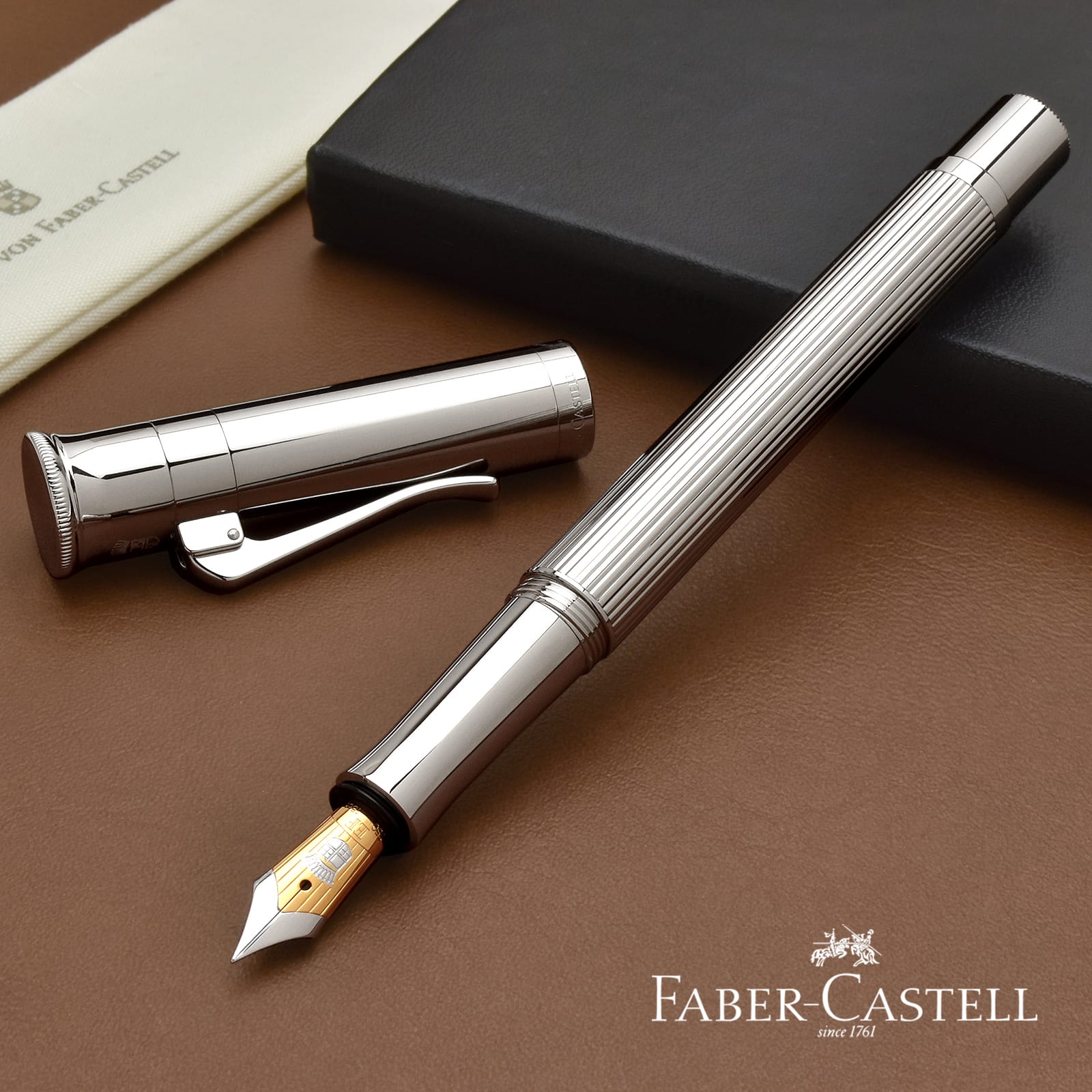 販売直売 Graf Von Faber-Castell クラシック万年筆 プラチナ並行輸入